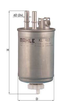 filtru combustibil MAHLE KL 483