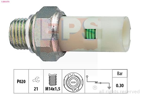 Senzor presiune ulei EPS Made in Italy - OE Equivalent 1.800.076
