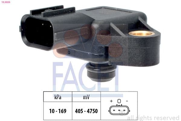 senzor presiune aer FACET 10.3026