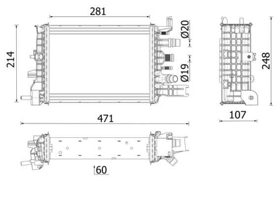 Radiator, racire motor MAHLE BEHR *** PREMIUM LINE *** CR 2632 000P