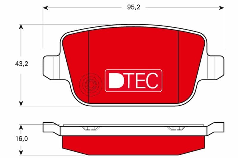set placute frana,frana disc TRW DTEC COTEC GDB1732DTE