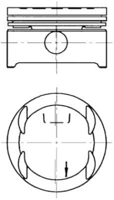 Piston KOLBENSCHMIDT 94637600
