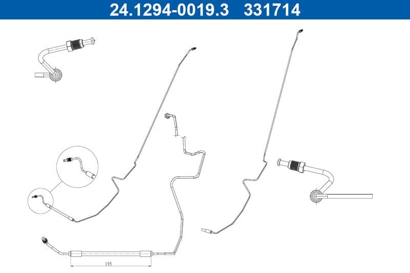 Furtun frana ATE 24.1294-0019.3