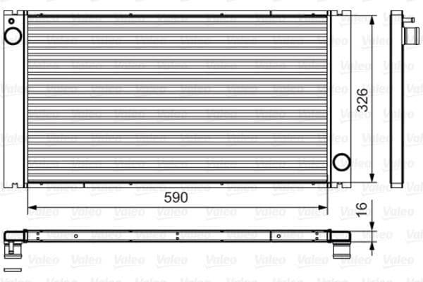 Radiator, racire motor VALEO 735481
