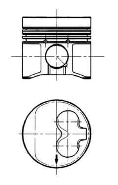 Piston KOLBENSCHMIDT 91429630