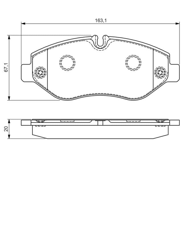 set placute frana,frana disc BOSCH 0 986 495 113