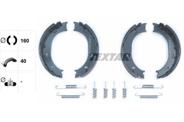 Set saboti frana, frana de mana TEXTAR 91055100