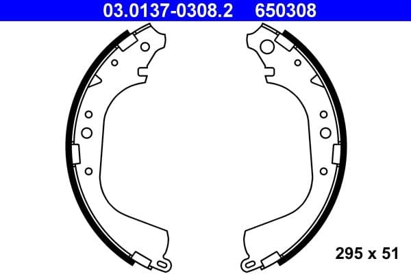 Set saboti frana ATE 03.0137-0308.2