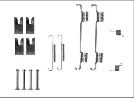 set accesorii, saboti frana parcare TEXTAR 97043100