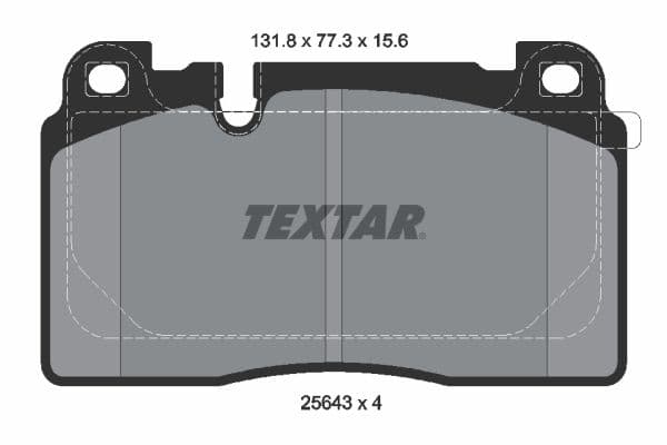 set placute frana,frana disc TEXTAR 2564302