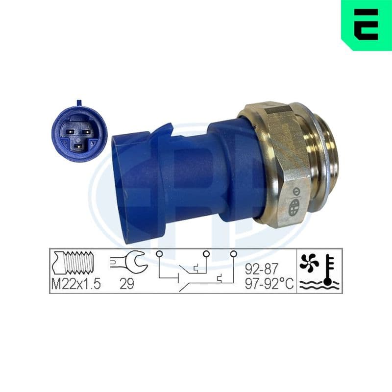 Comutator temperatura, ventilator radiator ERA 330295