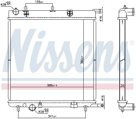 Radiator, racire motor NISSENS 606400