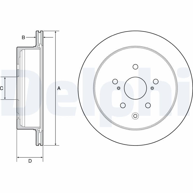 Disc frana DELPHI BG4929C