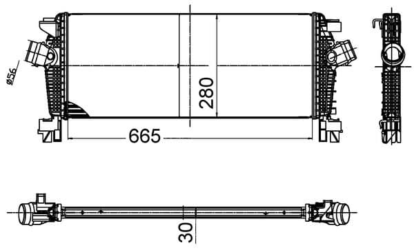 Intercooler, compresor MAHLE BEHR CI 509 000S