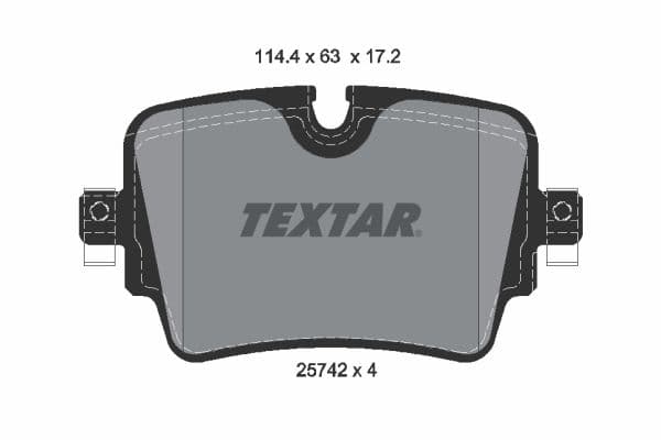 set placute frana,frana disc TEXTAR Q+ 2574201