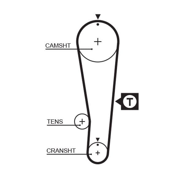 Curea de distributie GATES PowerGrip™ 5393XS