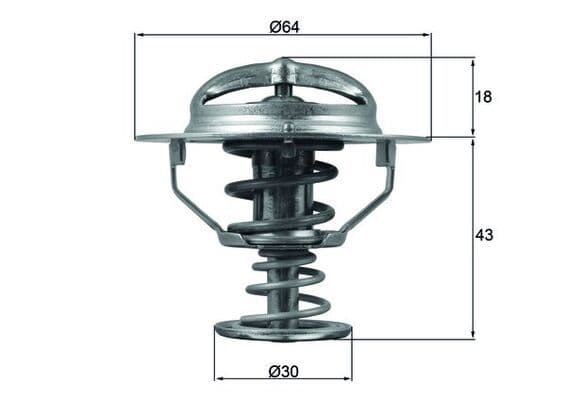 termostat,lichid racire MAHLE BEHR TX 114 82D