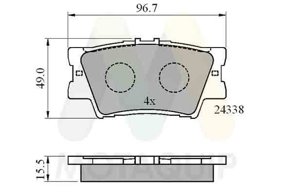 set placute frana,frana disc MOTAQUIP LVXL1307