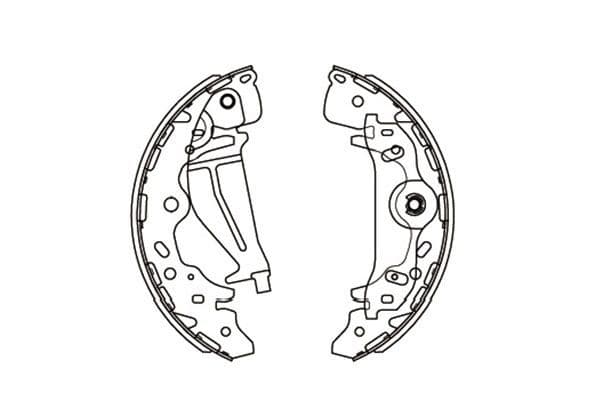 Set saboti frana KAVO PARTS KBS-3405