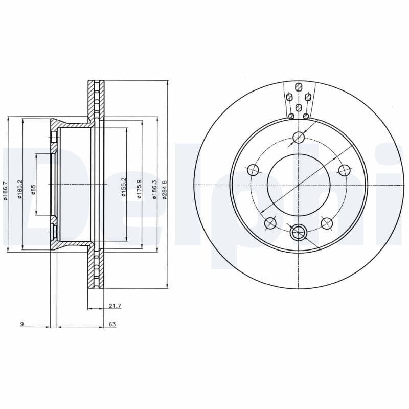 Disc frana DELPHI BG4067