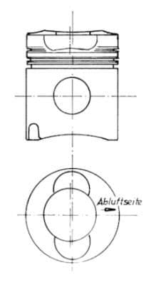 Piston KOLBENSCHMIDT 90669610