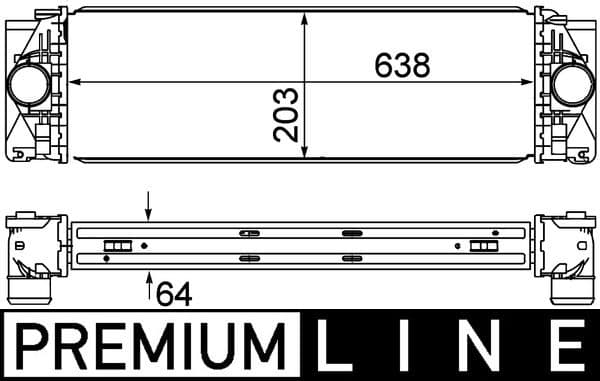 Intercooler, compresor MAHLE BEHR *** PREMIUM LINE *** CI 369 000P