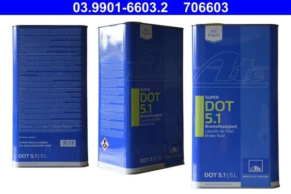 Lichid de frana Super DOT 5.1 ATE 5L