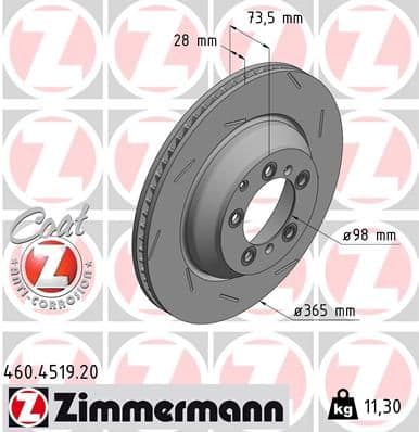 Disc frana ZIMMERMANN COAT Z 460.4519.20
