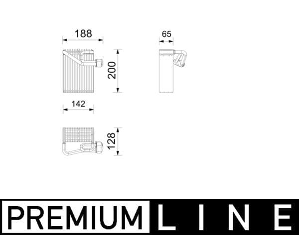 Evaporator, aer conditionat MAHLE BEHR *** PREMIUM LINE *** AE 272 000P