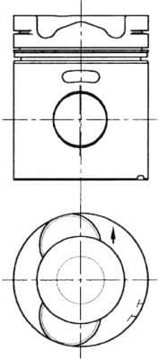 Piston KOLBENSCHMIDT 94332600