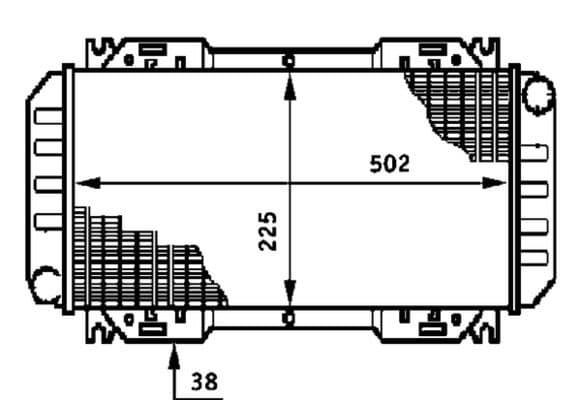 Radiator, racire motor MAHLE BEHR CR 619 000S