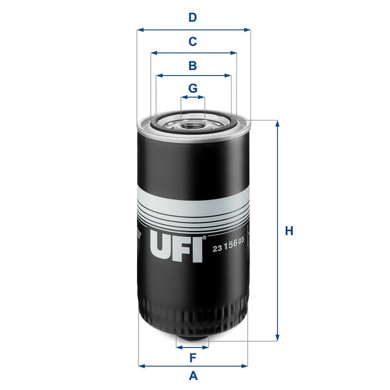 Filtru ulei UFI 23.156.03