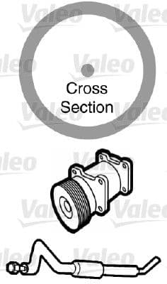 garnitura,conducta lichid de racire VALEO 509166