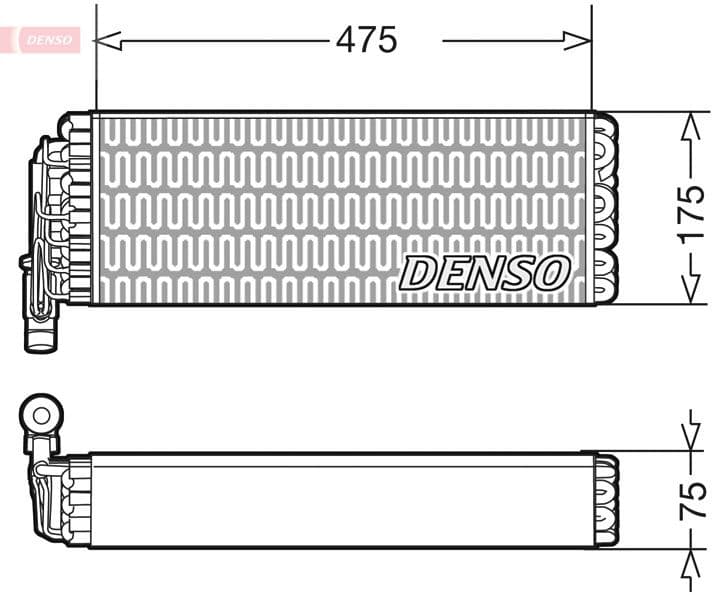 Evaporator, aer conditionat DENSO DEV12003