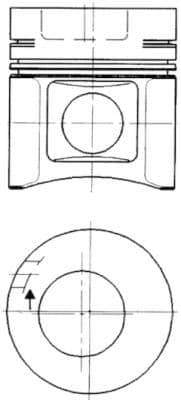 Piston KOLBENSCHMIDT 92306600