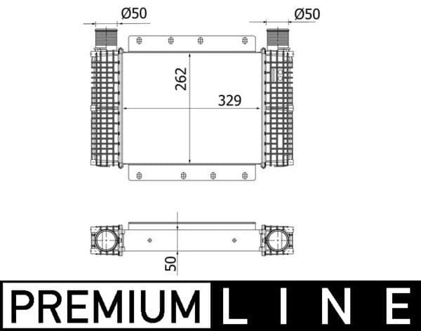 Intercooler, compresor MAHLE BEHR *** PREMIUM LINE *** CI 544 000P