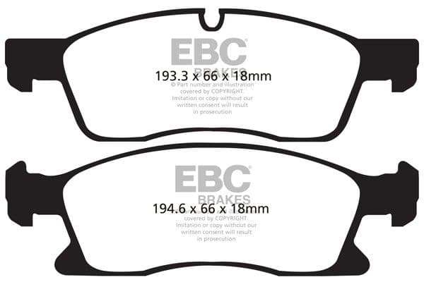 set placute frana,frana disc EBC Brakes DP1871