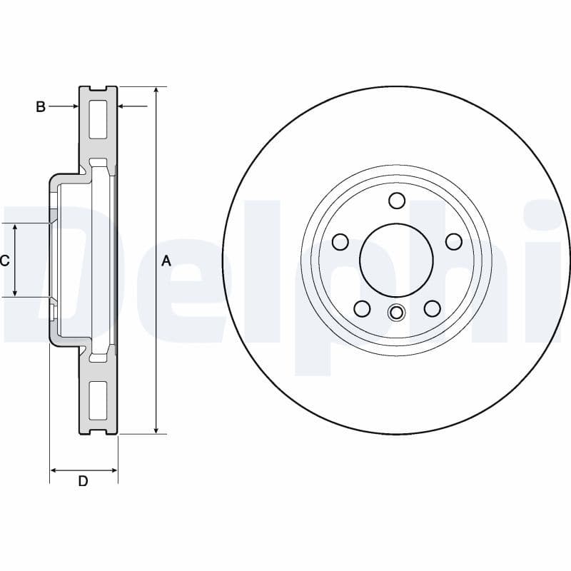 Disc frana DELPHI BG9155C