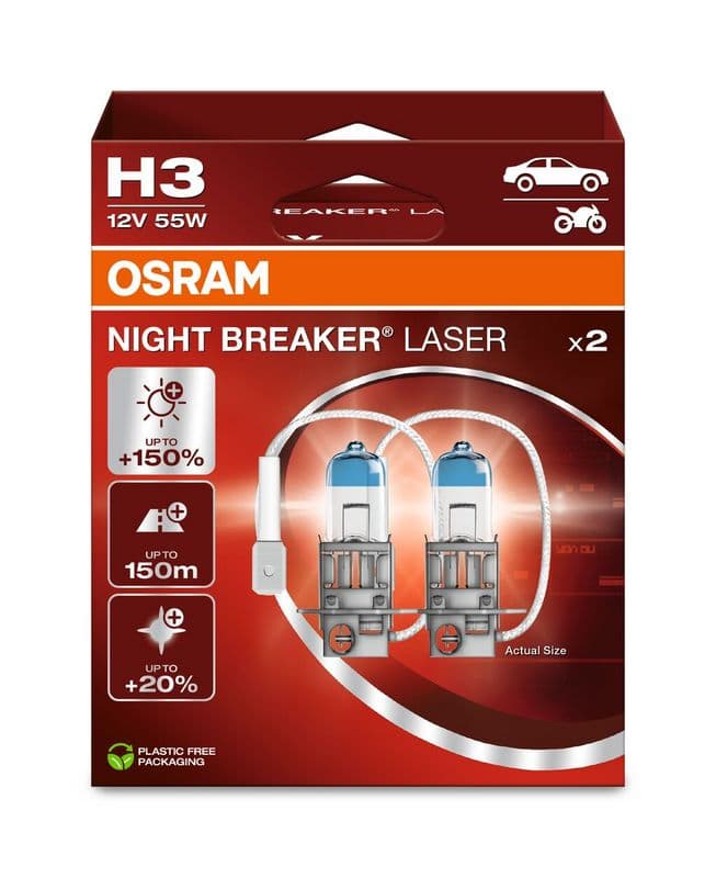 Bec, far faza lunga ams-OSRAM NIGHT BREAKER® LASER 64151NL-2HB