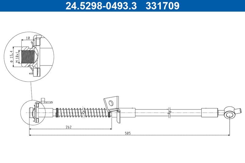Furtun frana ATE 24.5298-0493.3