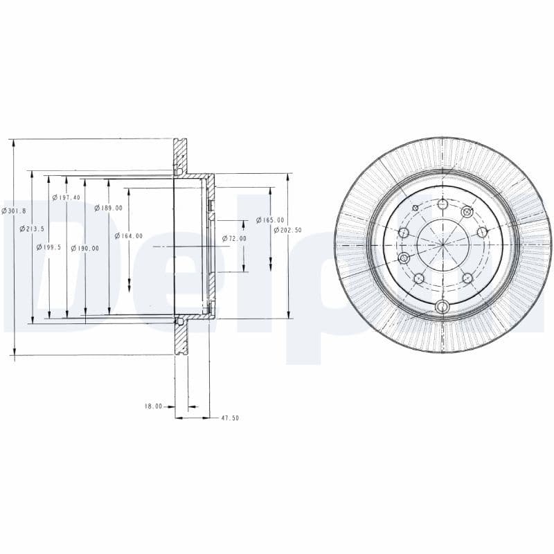 Disc frana DELPHI BG4336