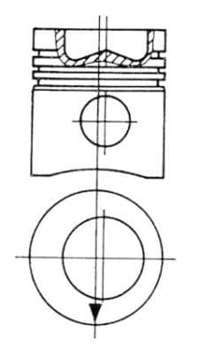 Piston KOLBENSCHMIDT 93445700