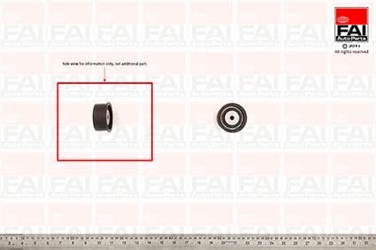 Rola ghidare/conducere, curea distributie FAI AutoParts T9262