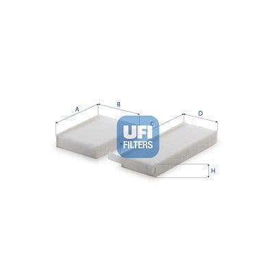 Filtru, aer habitaclu UFI 53.554.00