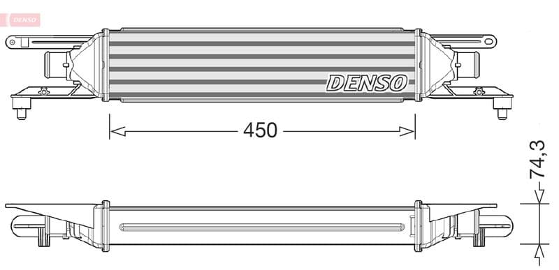 Intercooler, compresor DENSO DIT01007
