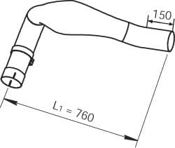 Racord evacuare DINEX 48108