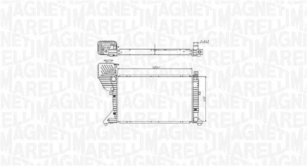 Radiator, racire motor MAGNETI MARELLI 350213177400