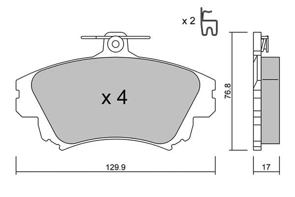 set placute frana,frana disc AISIN Premium ADVICS by BPMI-1006
