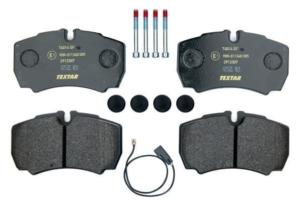 set placute frana,frana disc TEXTAR 2912307