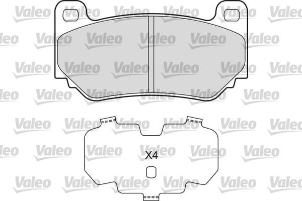 set placute frana,frana disc VALEO 601661